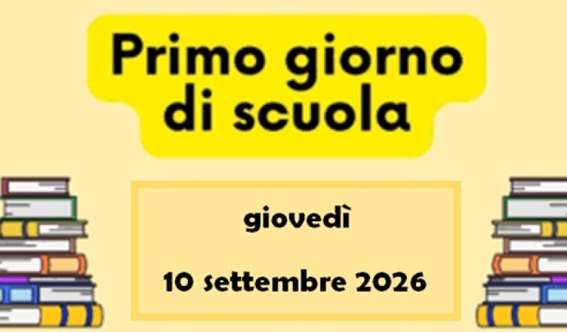 Inizio delle lezioni per tutte le classi